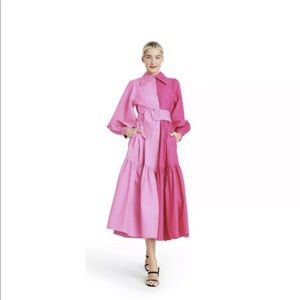 Christopher John Rogers x Target Pink Shirt Dress Size 2
